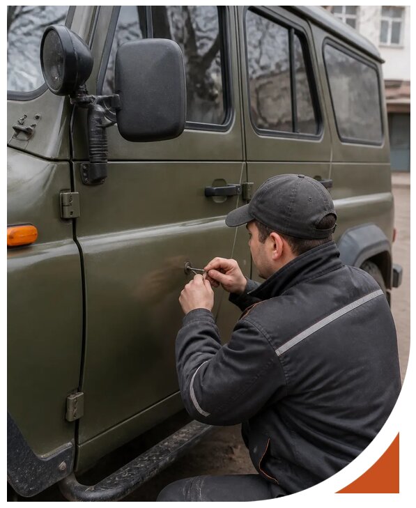 Профессиональное вскрытие автомобиля УАЗ без повреждений в Троицке